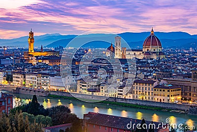 Florence cityscape in Tuscany, Italy Stock Photo