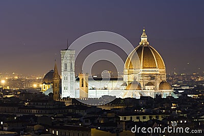 Florence dome at dusk Stock Photo