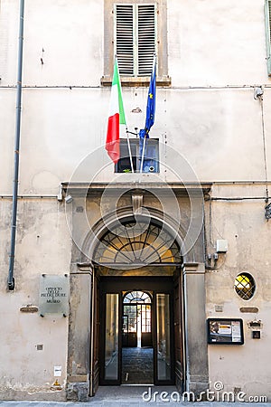 The Opificio delle pietre dure in Florence, Italy Editorial Stock Photo