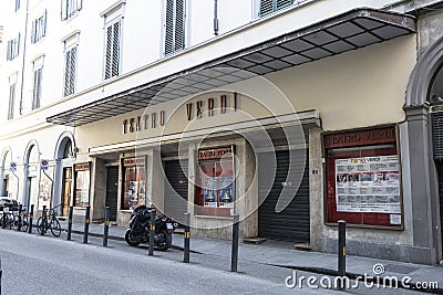 Verdi Theater in Florence, Italy Editorial Stock Photo