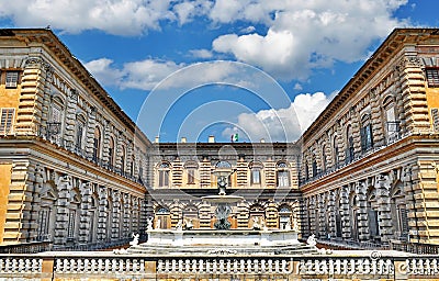 Florence Italy - Pitti Palace Stock Photo