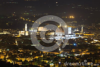 Florence night view Stock Photo