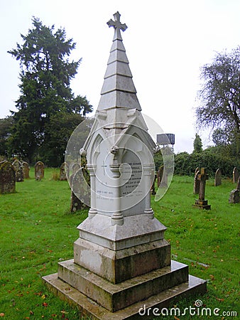 Florence Nightingale`s grave in churchyard Stock Photo