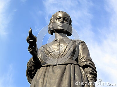 Florence Nightingale statue Stock Photo