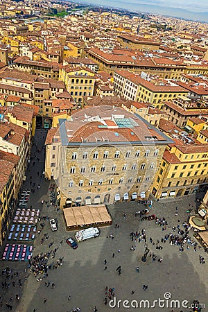 Florence panoramic view, Tuscany, Italy Editorial Stock Photo