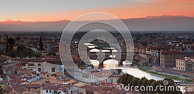 Florence from Piazzale Michelangelo Stock Photo