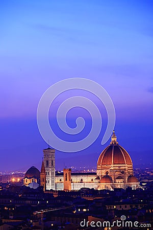 Florence skyline Italy. Stock Photo