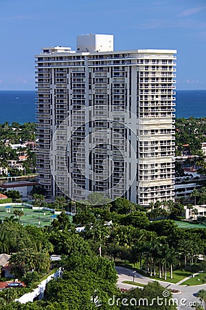 Florida City Condo Stock Photo