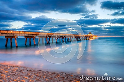 FLORIDA FISHING PIER Stock Photo