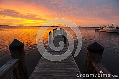 Florida Keys Sunset Editorial Stock Photo