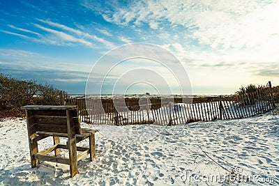 Florida panhandle beach Stock Photo