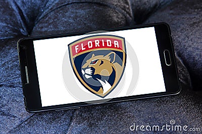 Florida Panthers ice hockey team logo Editorial Stock Photo