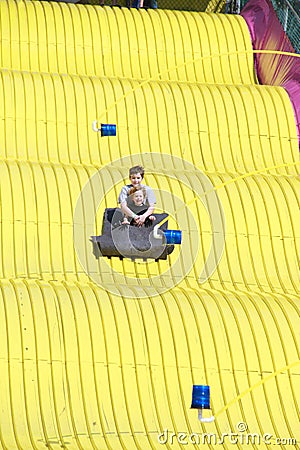 Florida State Fair: On the Great Slide Editorial Stock Photo