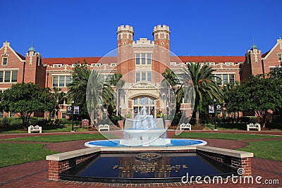 Florida State University Fountain Editorial Stock Photo