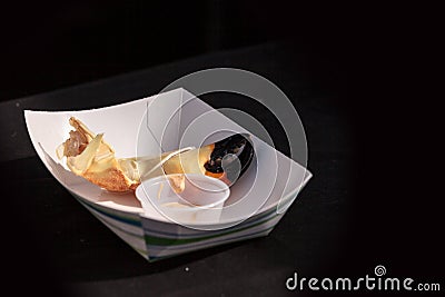 Florida Stone crab Menippe mercenaria steam cooked for lunch Stock Photo