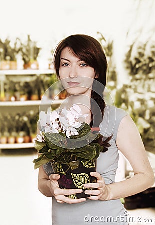 Florist Stock Photo