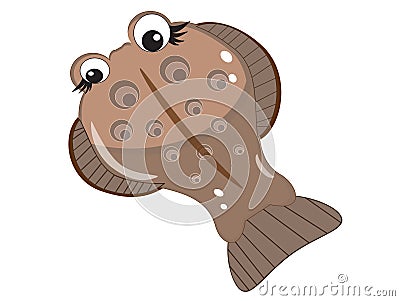 Flounder Vector Illustration