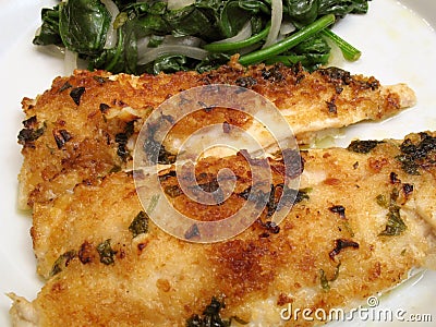 Flounder Scampi Stock Photo