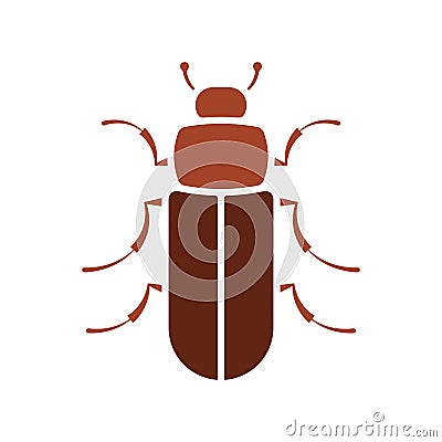 Flour beetle icon Vector Illustration