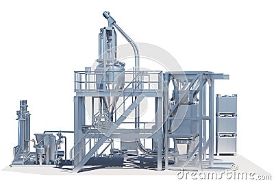 Flour industry structure Stock Photo
