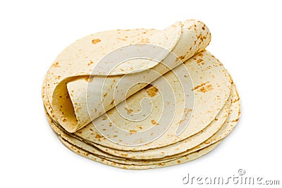 Flour tortillas Stock Photo