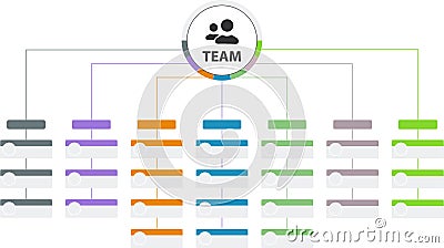 Flowchart diagram. Teamwork, business workflow layout.Workflow flow charts, business structural infographics Vector Illustration