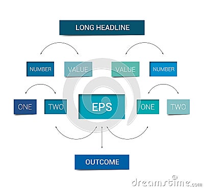 Flowchart scheme. Infographics chart element. Vector Illustration