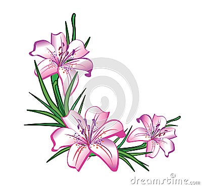 Flower Arrangement Vector Illustration