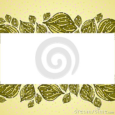 Flower background. Floral vector card. Vector Illustration