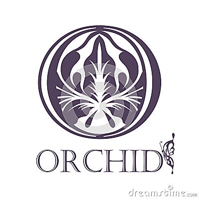 Flower Background Template. Lotus symbol. Logo Vector Illustration