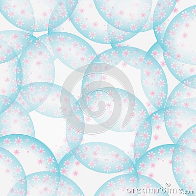 Flower abstract bubble background Stock Photo