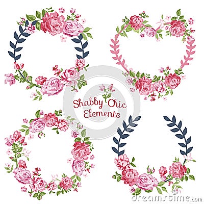 Flower Banners and Tags Vector Illustration