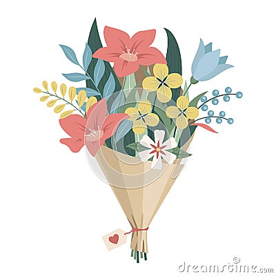 Flower bouquet Vector Illustration