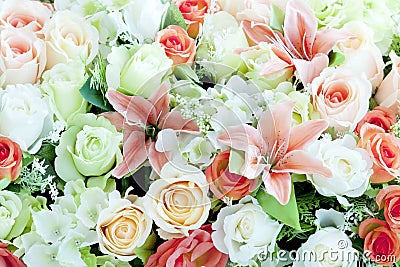 Flower bouquet background Stock Photo