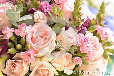 Flower bouquet Beautiful Flowers - macro Stock Photo