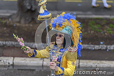 Flower Carnival in Nice, France Editorial Stock Photo