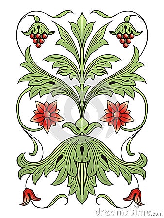 Flower decoration design element Vector Illustration