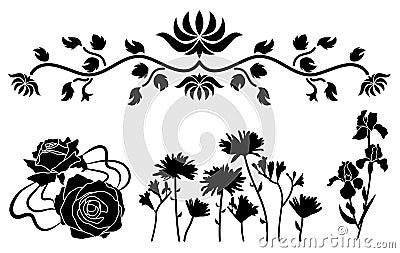 Flower decorative ornament Vector Illustration