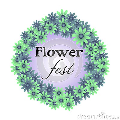 Flower fest Vector Illustration