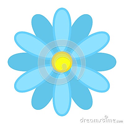 Flower flat icon, easter and holiday, nature sign Vector Illustration