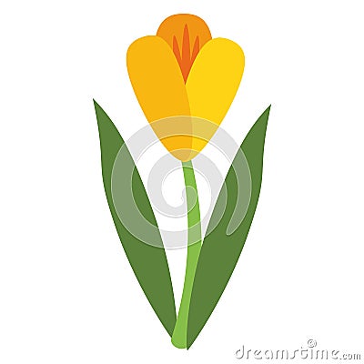 Flower flora fragant garden Vector Illustration