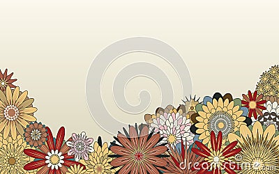 Flower foreground Vector Illustration