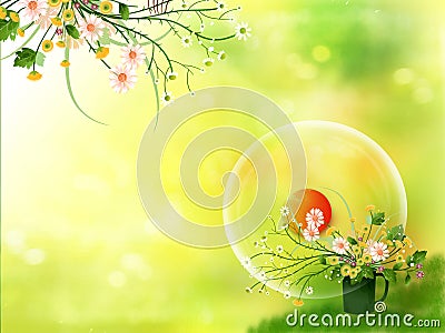 Flower garden Stock Photo