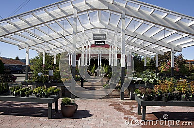 Flower garden center shop Editorial Stock Photo