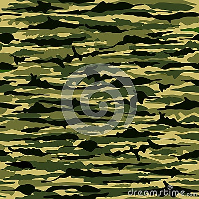 Camouflage Pattern Military Green Beige - Vector Vector Illustration