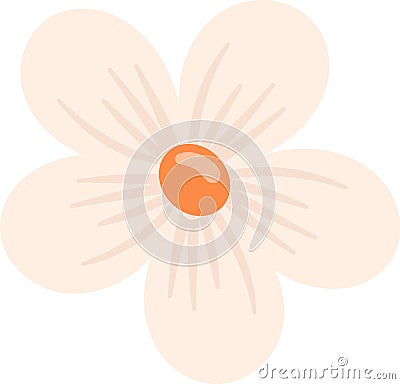 Flower Head Plant Vector Illustration