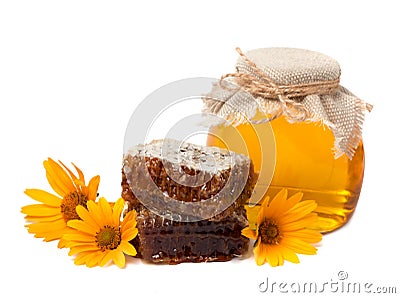 Flower honey Stock Photo