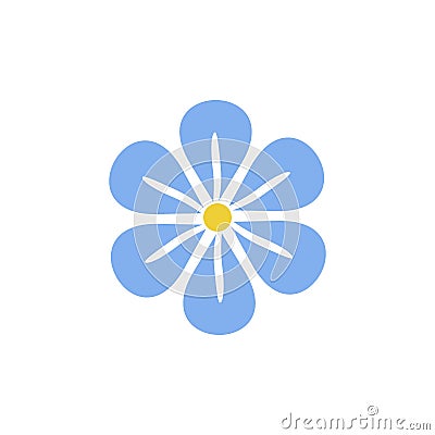 Flower Icon Vector. Flower Illustration Logo Stock Photo