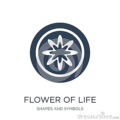 flower of life icon in trendy design style. flower of life icon isolated on white background. flower of life vector icon simple Vector Illustration