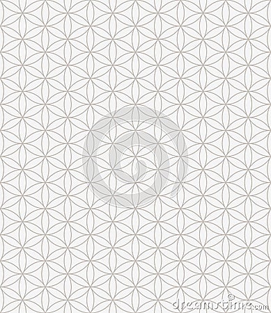 Flower of life seamless pattern Vector Illustration